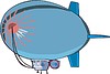 Vector clipart: dirigible