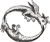 Vector clipart: Serpents (Donum Dei by Abraham Eleazar)