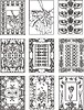 Vector clipart: animalistic art nouveau patterns