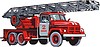 Carro de bomberos | Ilustración vectorial