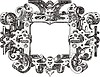 Vector clipart: engraving frame