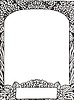 Vector clipart: art nouveau floral frame