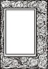 Vector clipart: art nouveau floral frame