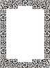 Vector clipart: art nouveau floral frame