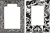 Vector clipart: art nouveau frames