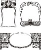 Vector clipart: art nouveau frames