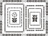 Vector clipart: art nouveau floral frames