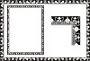 Vector clipart: art nouveau floral frames