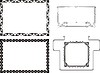 Векторный клипарт: простые рамки в стиле модерн