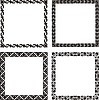 Vector clipart: art nouveau simple frames