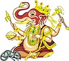 Vector clipart: Ganesha