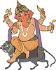 Vector clipart: Ganesha