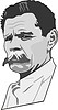 Vector clipart: Maxim Gorky