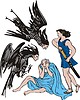 Vector clipart: harpies