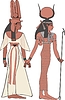 Hathor and Amun-Ra