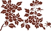 Векторный клипарт: элемент японского растительного орнамента