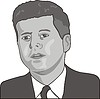 Vector clipart: John Kennedy