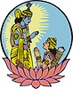 Vector clipart: Krishna and Arjuna