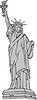 Vector clipart: The Statue of Liberty in New York