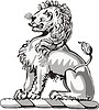 Vector clipart: lion sitting