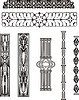 Vector clipart: art nouveau ornaments