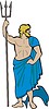 Vector clipart: Poseidon