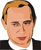 Vector clipart: Vladimir Putin