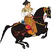 Vector clipart: horseman