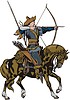 Vector clipart: horseman