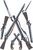 Vector clipart: rifles