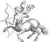 Sagittarius (Archer, «Uranographia» by J. Hevelius)