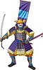 Vector clipart: samurai