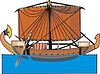 Vector clipart: ancient egyptian ship