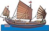 Vector clipart: ancient chinese junk