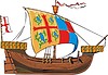 Vector clipart: medieval cargo ship