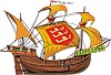 Vector clipart: medieval cargo ship