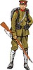 Vector clipart: chinese soldier