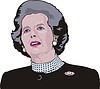 Vector clipart: Margaret Tatcher