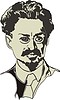 Vector clipart: Lev Trotsky
