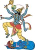 Vector clipart: Vishnu (Varuna)