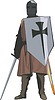 Vector clipart: crusader