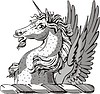 winged unicorn crest