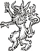 Vector clipart: heraldic beast