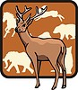 Vector clipart: deer