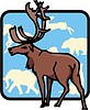 Vector clipart: deer