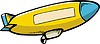 Vector clipart: dirigible