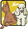 Vector clipart: dogs