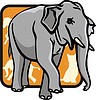 Векторный клипарт: слон