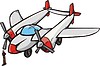 Vector clipart: fighter aircraft