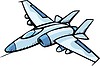 Vector clipart: fighter aircraft